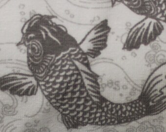 Koi in Grey KNIT by Stenzo Textiles, Premium Euro Cotton - Spandex Jersey Knit, Netherlands 5523
