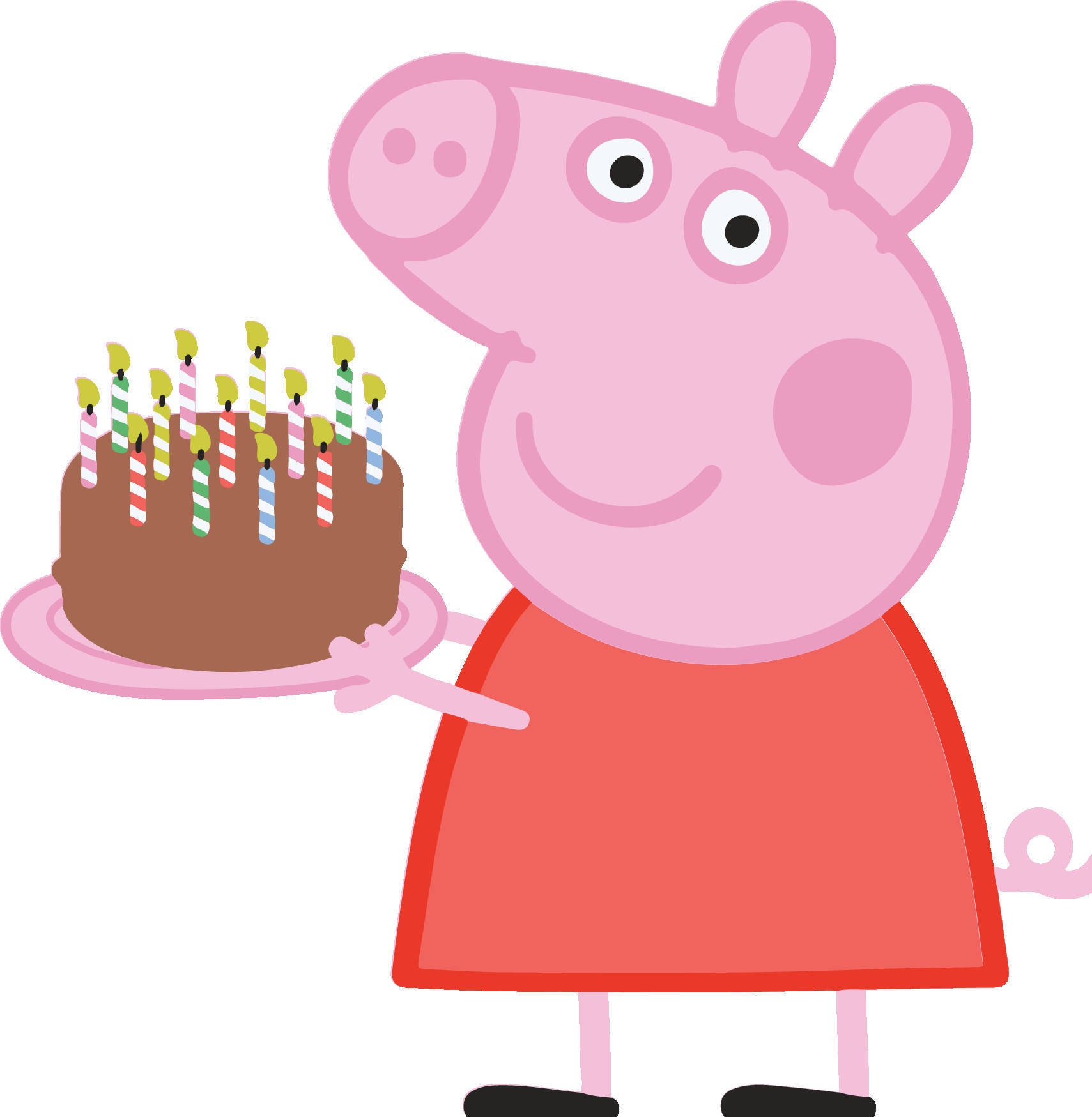 Download 30% off Peppa Pig birthday cake files for cutting and