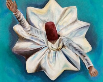 Dance Inside My Chest, 20" x 20" oil on canvas