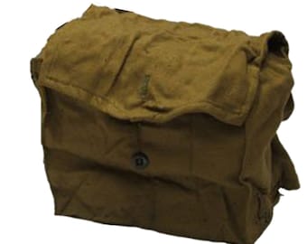 Vintage Army Surplus Russian WW2 Multi Pocket Haversack Bag Case GP5 PDFD Red Army Gas Mask Sack