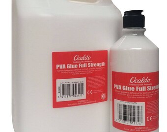 Ocaldo Full Strength PVA Glue 5 Litres, 600ml or 150ml bottles
