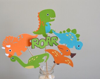Dinosaur Birthday Party, Dinosaur Centerpiece, Dinosaur Party Decorations