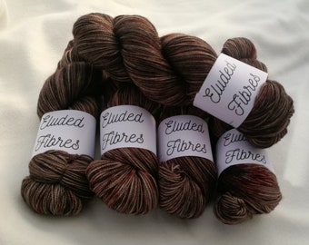 merino wool nylon hand dyed sock yarn 100g / 425m / Eluded Fibres / MOM
