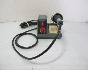 Vintage Soldering Iron with Base and Adjustable Controller