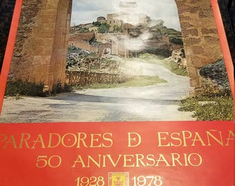 Paradores de Espana 50 Aniversaro Poster