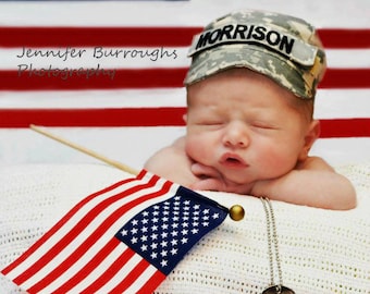 Personalized military cap, Infant Military cap