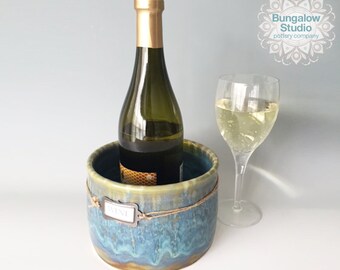 Wine Lover Gift, Wine Chiller For Hostess Gift, Ceramic Wine Chiller