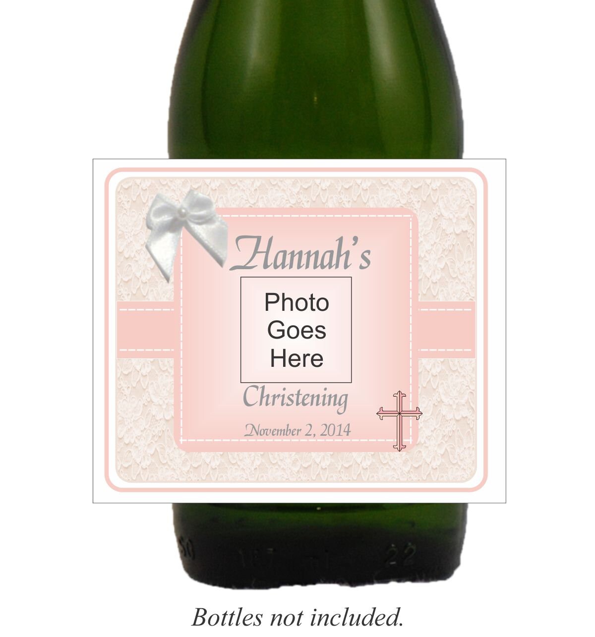 Christening Labels Photo Label Lace Labels Baptism1st