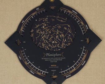 PLANISPHERE - Star Finder ... Letterpress & foil printed