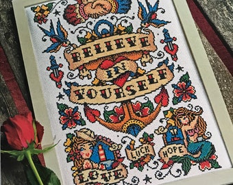 Be Inspired - Cross Stitch Pattern (Digital Format - PDF)