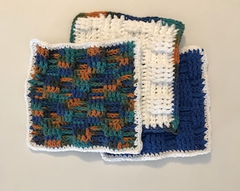Basketweave Crochet Washcloth