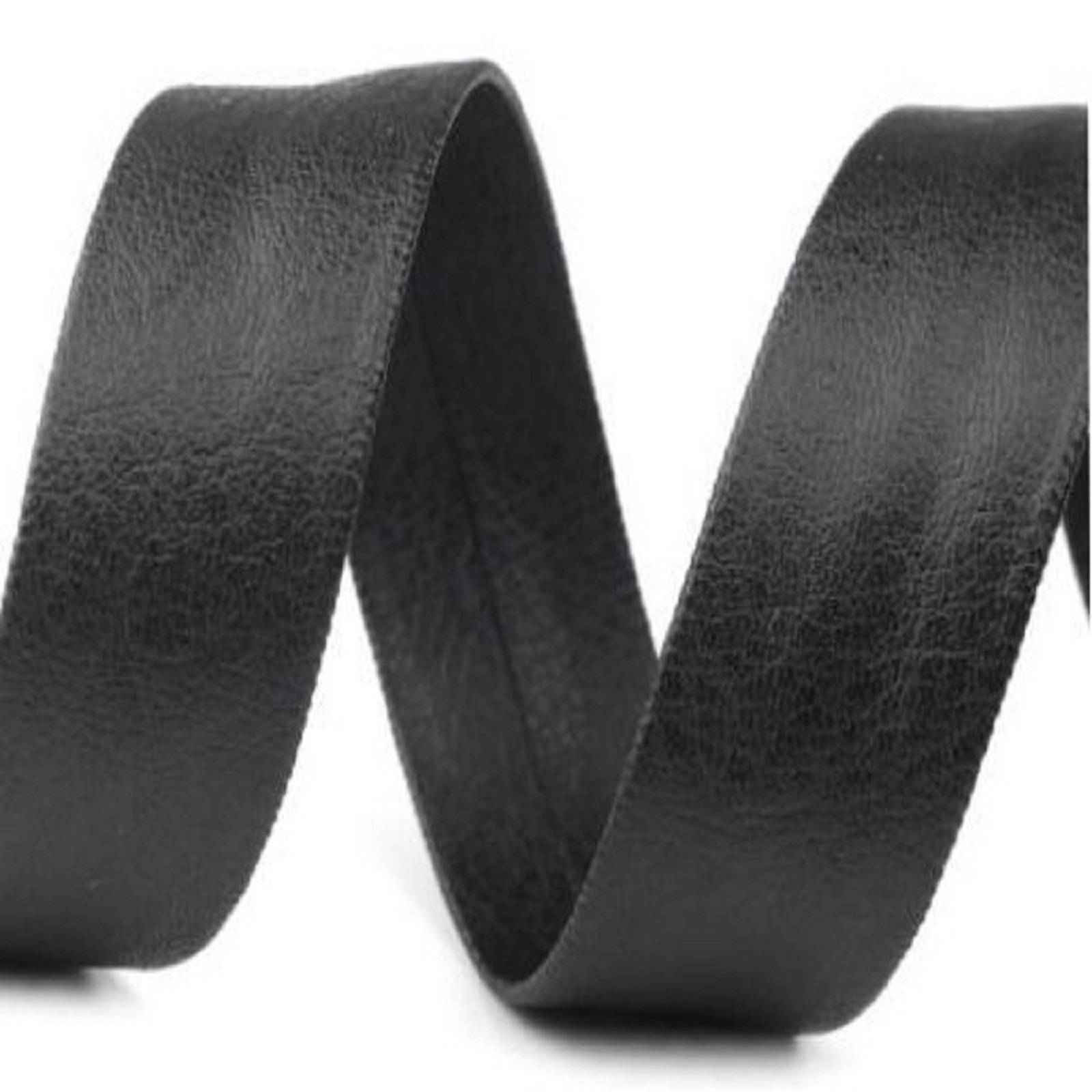 Faux Leather Bias Tape 1m x 15mm in Red or Black Soft Faux