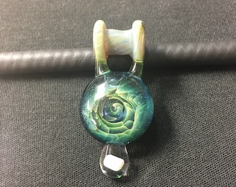Hollow Bale Implosion Medallion with Opal