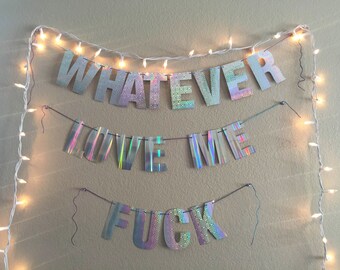 paper letters for banner