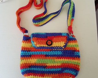 Rainbow chunky handbag