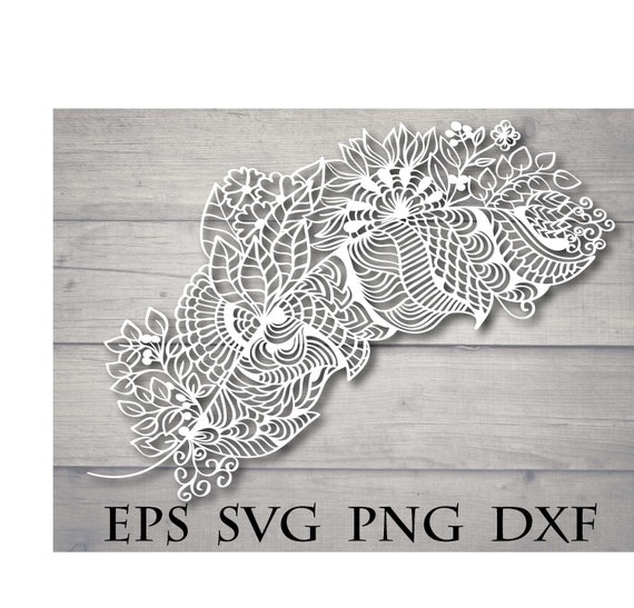 Download Zentangle feather svg / mandala feather svg / intricate svg