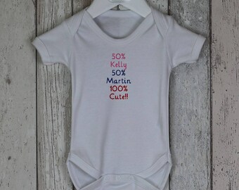 100% Cute Short Sleeved Bodysuit