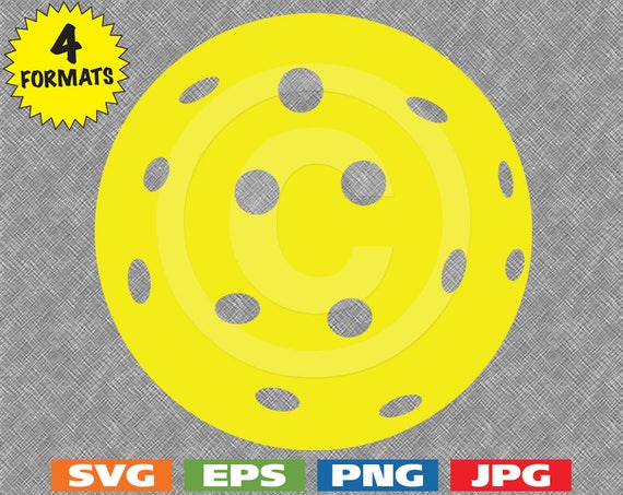 Download Pickleball Ball svg cutting file PLUS eps/vector jpg png