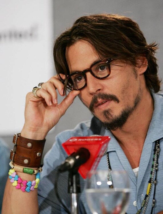 JOHNNY DEPP style genuine leather bracelet leather wristband
