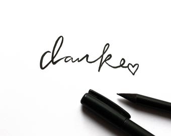 Stempel DANKE mit Herz #29