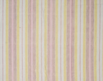 Pretty French antique ticking stripe in pale colors