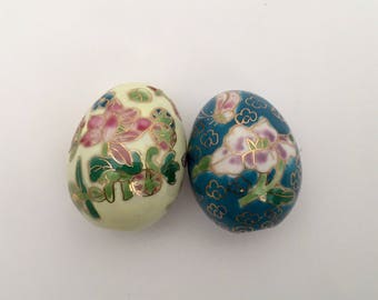 Handpainted Chinese Porcelain Eggs.