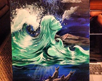 Mar diosa pintura
