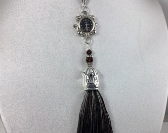 Knife Bell Watch Necklace w/ Tassel # 1587