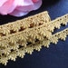 Metallic/gold Venise Lace, 1/2 inch wide selling by the yard
