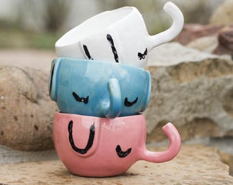 Elephant mug Coffee cup Coffee mug Christmas gift Animal mug African elephant Blue elephant Unique gift Animal spirit Custom mug Kitchen