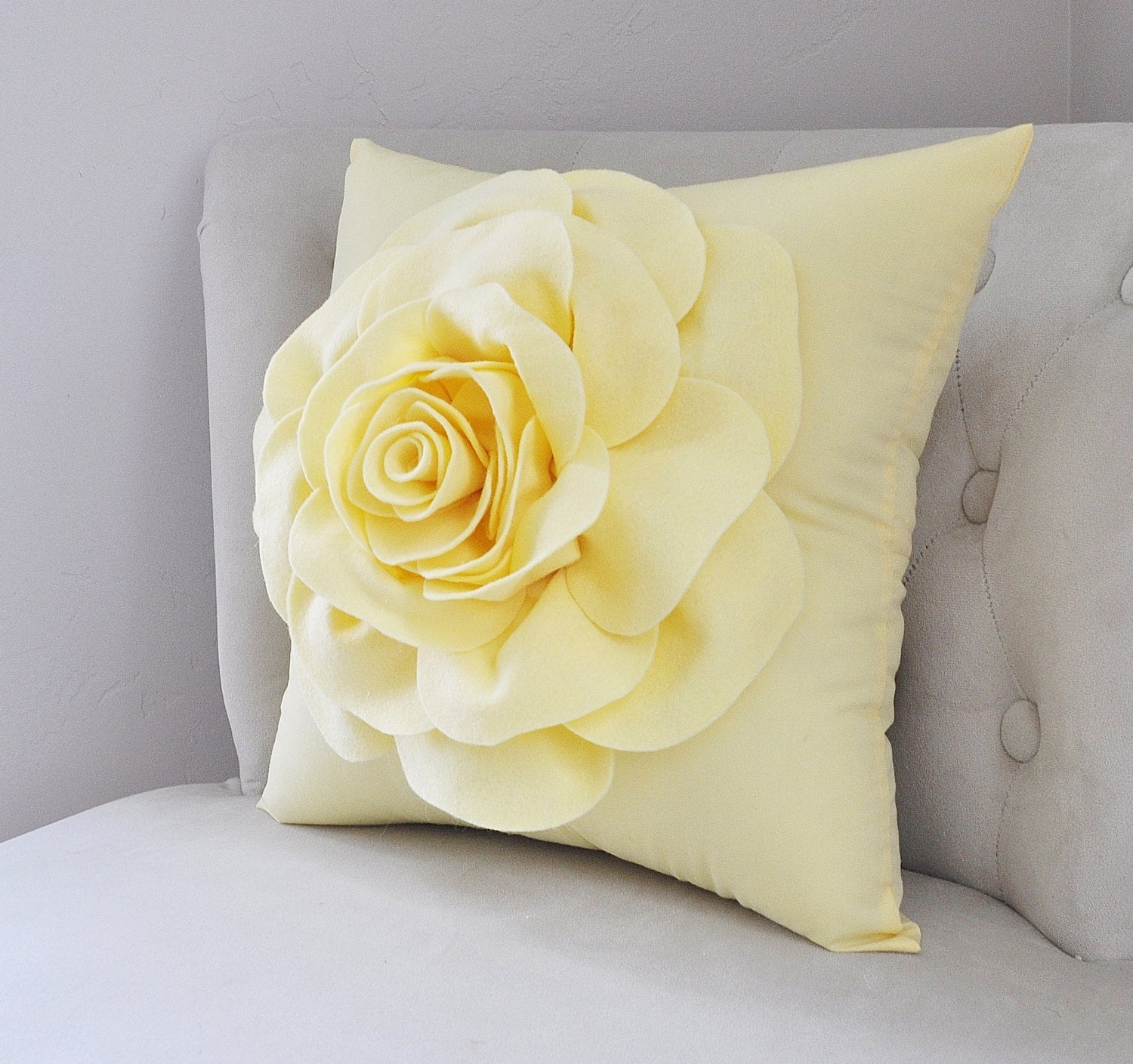 Decorative Pillow Yellow Pillow Filled Covers Pale Yellow