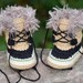 Crochet Baby Boots, Tan Boots, Baby Boots, Summit Snowboots, Booties, Baby Gift