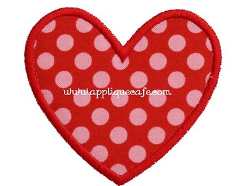 564 Mini Valentine Heart Machine Embroidery Applique Design