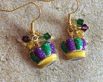 Mardi Gras Jewelry, Mardi Gras Earrings, Earrings