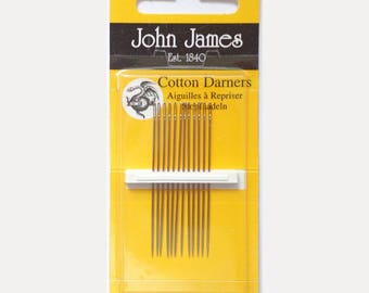 Size 7 Cotton Darners, Needles for Back-Basting