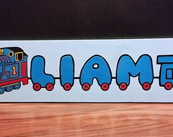 Custom Thomas the train Name Plaque