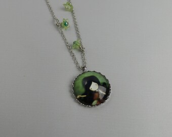 Necklace with baby doll on cameo #2