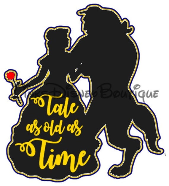 Download Disney SVG clipart Beauty and Beast Tale as old as time Title