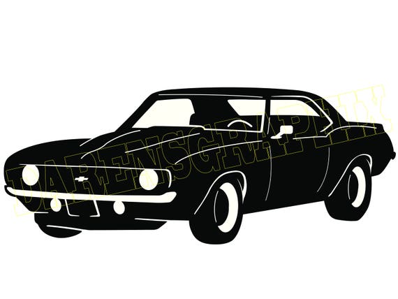 Download DXF File 69 Camaro II