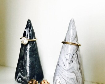 Ring Cone, Ring Holder, Ring Tree, Jewelry Stand, Ring Stand, Ring Display, Marble Ring cone, Wedding Gift, Engagement Gift