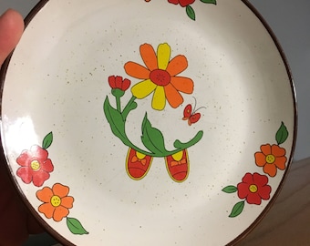 1970s Flower Plate