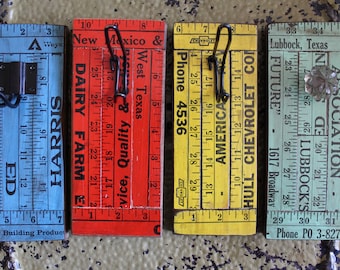 Vintage yardstick hangers - choose from four styles