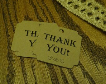 30 Thank You Tags - 2 Inch