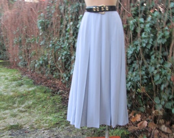 Long Pleated Skirt Vintage / Maxi / Pale Violet / EUR42 / 44 x UK14 / 16 / Side Slits
