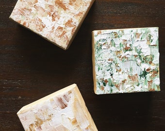 TINY CANVAS // mini original mixed media painting