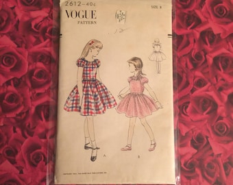 50's Vintage Vogue Girls Dress