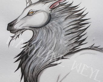 Original drawing "fleece Unicorn"