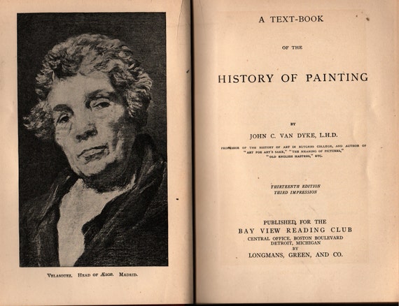 A Text-Book of the History of Painting + John C. Van Dyke + 1913 + Vintage Art Book