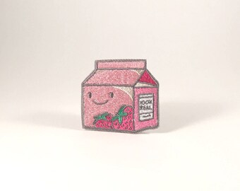 Strawberry Milk - Iron-On Patch