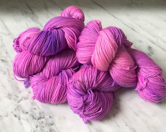 Superwash Merino, Cashmere and Nylon Sock Yarn "Phlox"